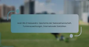 Andrés D’Alessandro: Geschichte der Nationalmannschaft, Turnierauswirkungen, Internationale Statistiken